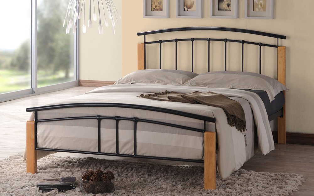 Time Living Tetras Metal Bedstead, Small Double,