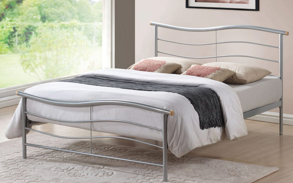 Time Living Waverley Metal Bedstead, Single, No