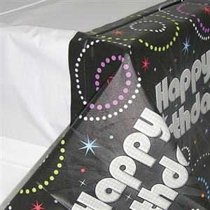 Time to Party Plastic Tablecloth