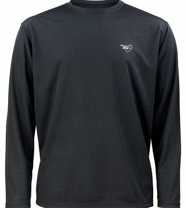 Mens Favourite Long Sleeve Running T Shirt Top Large 42``- 45`` Black