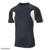 Time To Run RONHILL Infinate Mens S/S Tee, M, WHITE/BLACK