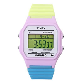 Timex Blue/ Yellow/ Pink Digital Watch