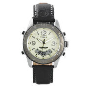 TIMEX EXPEDITION BROWN LEATHER STRAP WATCH
