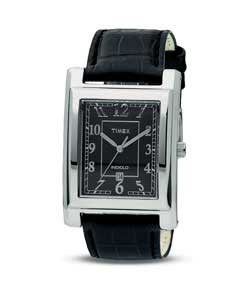timex Gents Black Strap Watch