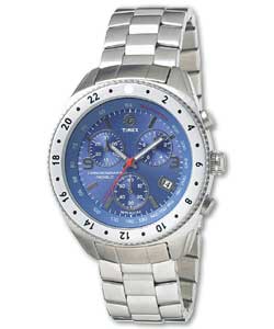 Timex Gents Chronograph Bracelet Watch with Indiglo