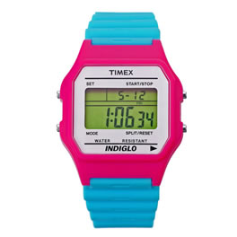 Timex Hot Pink/ Blue Digital Watch