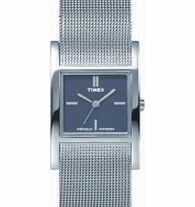Timex Ladies Black Silver Mesh Watch