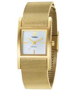 Ladies Gold Mesh Bracelet Watch