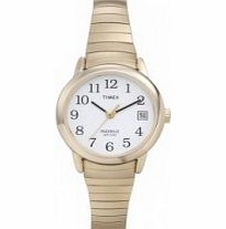 Timex Ladies White Gold Easy Reader Watch