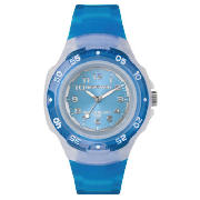 TIMEX MARATHON BLUE JELLY WATCH