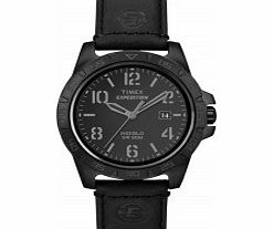 Mens Black Expedition Rugged Metal Watch