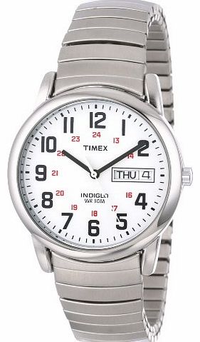 Timex Mens Watch T20461PF with White Dial and Expander
