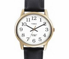 Timex Mens White Black Easy Reader Watch