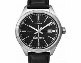 Timex Originals Black T Series Leather Watch