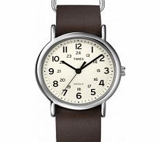 Timex Originals Brown Weekender Slip Through Watch
