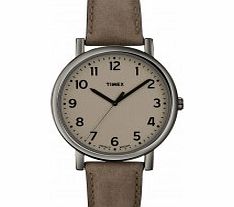 Timex Originals Grey Brown Classic Round Watch
