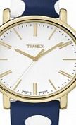 Timex Originals Ladies Modern Dots Blue Leather