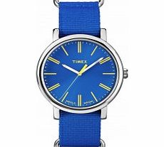 Timex Originals Ladies Original Blue Nylon Strap