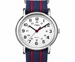 Timex Originals Mens Blue Red Weekender Slip