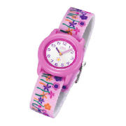 Timex pink flower motion dial