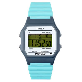 Timex Turquoise/ Grey Digital Watch