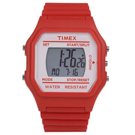 Timexfashion Timex80 Jumbo Red Digital Watch