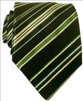 Timothy Everest Green Pencil Stripe Necktie by