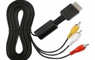 tinkertonk Caltrad AV Audio Video Cable Lead for Sony Playstation PS1 PS2 PS3