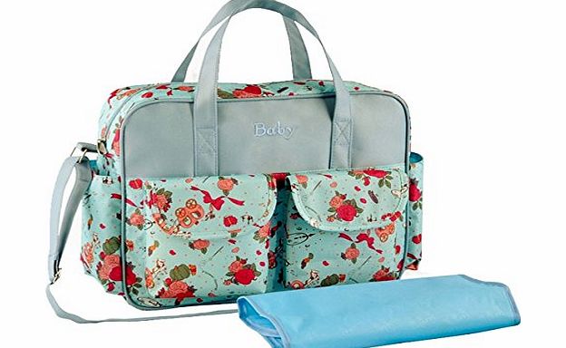 Tinksky Multi-functional Waterproof Mummy Handbag Tote Shoulder Bag Baby Diaper Nappy Changing Bag