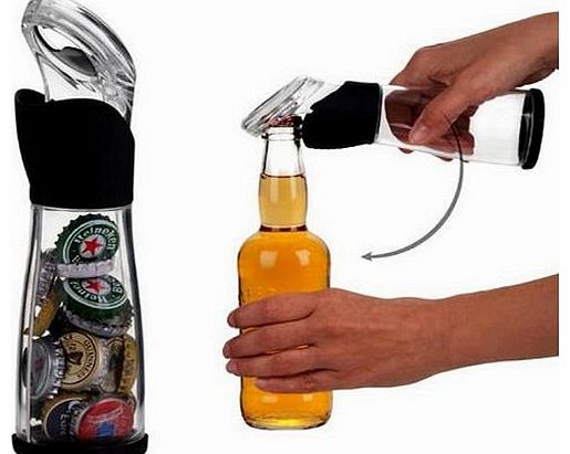 Tinksky  Novelty Bottle Opener Bottle Cap Catcher Beer Cap Catcher (Hold up to 30 Caps)