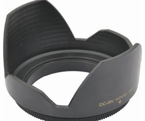  Univeral 58mm DSLR Camera Lens Hood for Canon /Nikon /Sony /Pentax /Olympus /Sigma /Tamron Lens (Black)