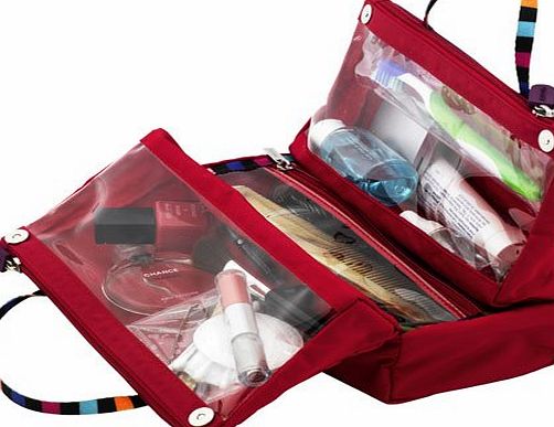 Tintamar Easy Travel Vanity Case Toiletries Bag (Red)