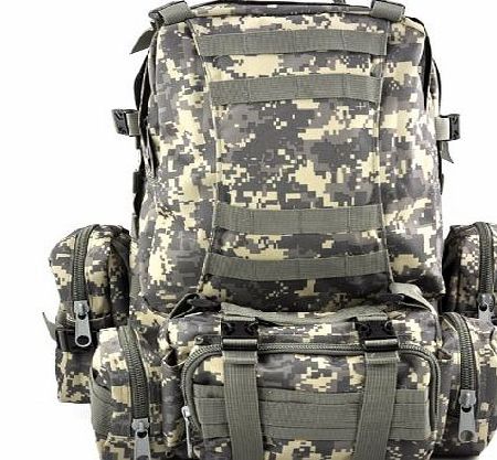 tinxs 50L 3 Day Assault Tactical Military Outdoor Sport Rucksacks Backpack Camping Trekking Hiking Bag Ruc