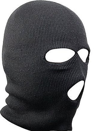 tinxs  Halloween Equipment 3 Hole Black Balaclava SAS Style Mask Neck Warmer Ski Hat Secret Santa