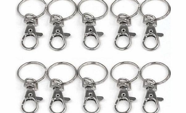 tinxs WMA 20 X Small Lobster Detachable Swivel Clasps For Key Split Ring Blanks