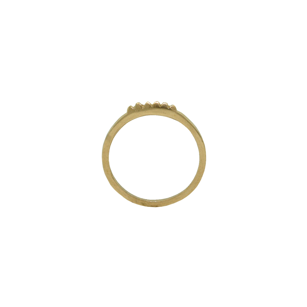 Tiny Stud Ring - Yellow Gold