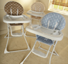 tippitoes dotti high chair blue white spots