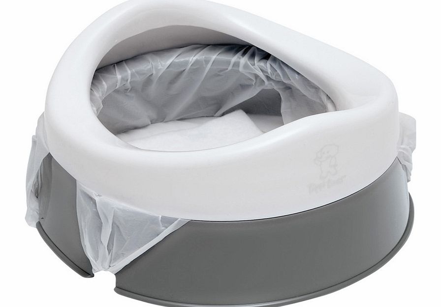 Tippitoes Travel Potty White/Grey
