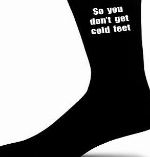 So you Dont Get Cold Feet Cotton Rich Socks WEDDING SOCKS, SOCKS FOR THE GROOM. SOCKS FOR YOUR PARTNER.