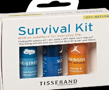 Tisserand Travel Survival Kit 3 x 10ml Bottles -