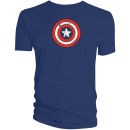 Titan Merchandise Captain Americas Shield Distressed T-Shirt -