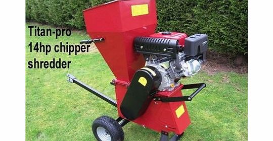 Titan-Pro Garden Chipper Shredder 15HP with Electric Start from Titan Pro