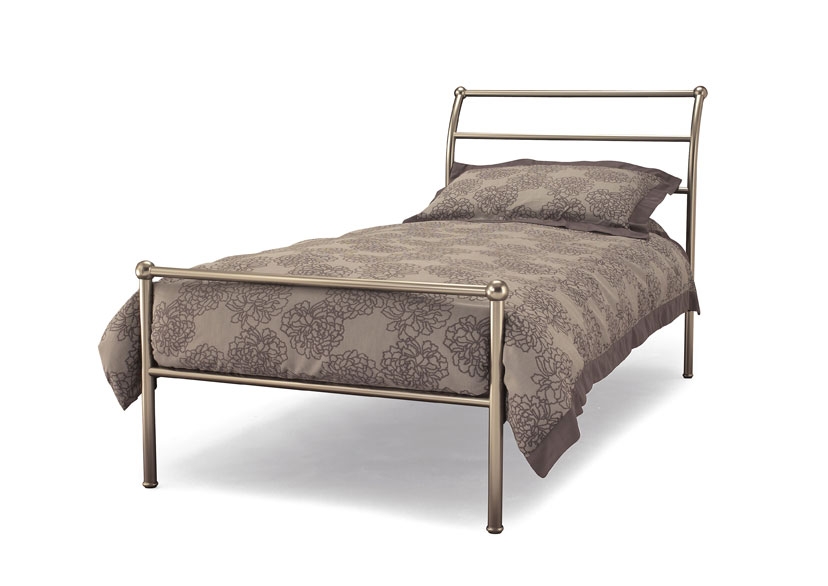 Titan Satin Nickel Single Bedstead