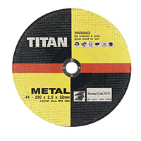 TITANandreg; Titan Metal Cutting Disc 230 x 2.5 x 22mm Pack of 5