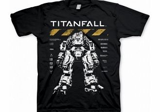 Titanfall Atlas Black T-Shirt Large