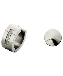 Gents Cubic Zirconia Earrings - Set of 2