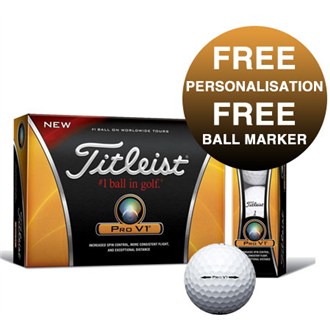 Titleist Personalised Pro V1 Golf Balls (12 Balls)