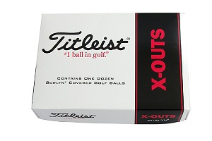 X Out Golf Balls (PTS Roll Dozen - Yellow)
