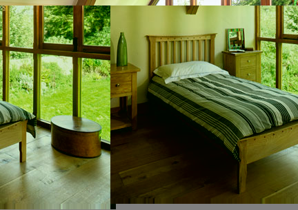 Tivoli Oak Bed Range - Single, Double, King or