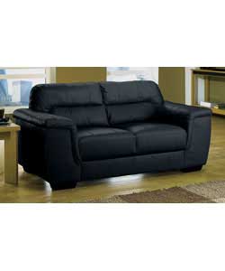 Regular Leather Sofa - Black